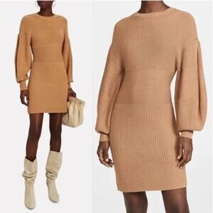 Staud Camel Sweater Dress NWT X-Small